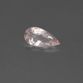 Morganita rosa natural 0,59ct, formato de pêra, VVS-VS