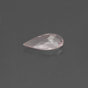 Morganita rosa natural 0,59ct, formato de pêra, VVS-VS