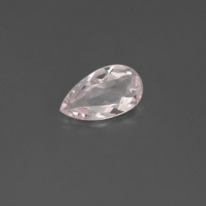 Morganita rosa natural 0,45ct, formato de pêra, VVS-VS