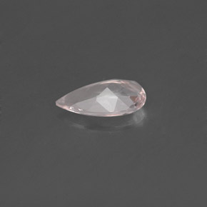 Morganita rosa natural 0,45ct, formato de pêra, VVS-VS