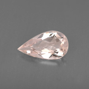 Morganita rosa natural 0,47ct, formato de pêra, VVS