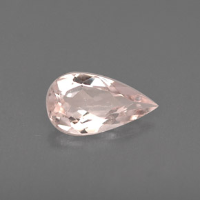 Morganita rosa natural 0,47ct, formato de pêra, VVS
