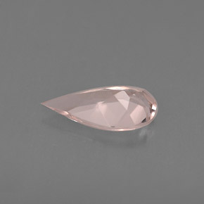 Morganita rosa natural 0,47ct, formato de pêra, VVS