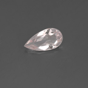 Morganita rosa natural 0,50ct, formato de pêra, VVS-VS