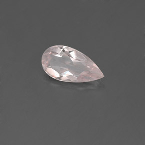 Morganita rosa natural 0,50ct, formato de pêra, VVS-VS