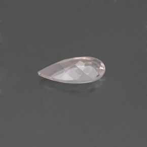Morganita rosa natural 0,50ct, formato de pêra, VVS-VS