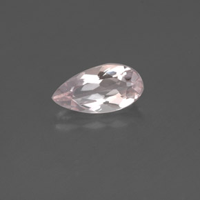 Morganita rosa natural 0,66ct, formato de pêra, VVS