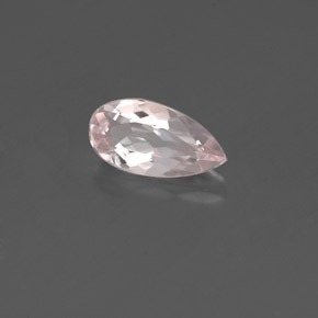 Morganita rosa natural 0,66ct, formato de pêra, VVS