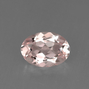 Morganita rosa natural 0,67ct, corte oval, VVS