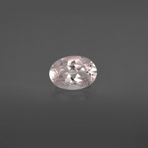 Morganita rosa natural 0,75ct, corte oval, VVS