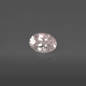 Morganita rosa natural 0,75ct, corte oval, VVS