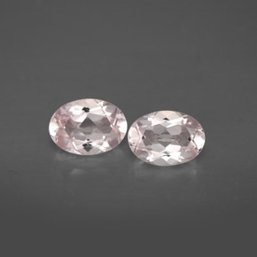 Pedras preciosas de morganita rosa natural de  ct, corte oval, VVS-VS