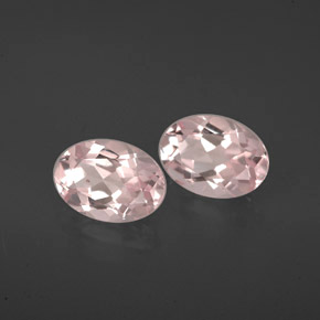 Pedras preciosas de morganita rosa natural de  ct, corte oval, VVS-VS