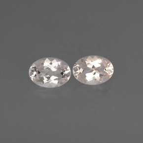 Pedras preciosas de morganita rosa natural de  ct, corte oval, VVS-VS