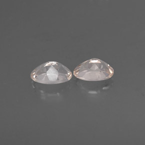 Pedras preciosas de morganita rosa natural de  ct, corte oval, VVS-VS