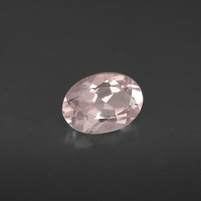 Morganita rosa natural 0,66ct, corte oval, VVS