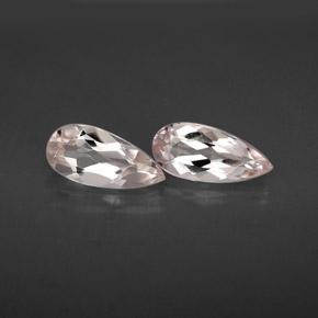 Pedras preciosas de morganita rosa natural de  ct, formato de pêra, VVS
