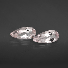 Pedras preciosas de morganita rosa natural de  ct, formato de pêra, VVS