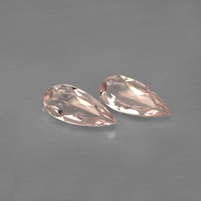 Pedras preciosas de morganita rosa natural de  ct, formato de pêra, VVS