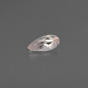 Morganita rosa natural 0,76ct, formato de pêra, VVS