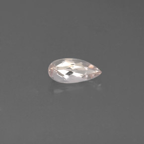 Morganita rosa natural 0,76ct, formato de pêra, VVS