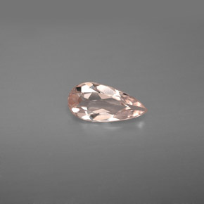 Morganita rosa natural 0,59ct, formato de pêra, VVS
