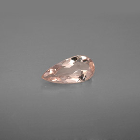 Morganita rosa natural 0,59ct, formato de pêra, VVS