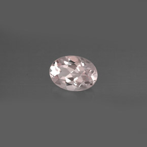 Morganita rosa natural 0,76ct, corte oval, VVS