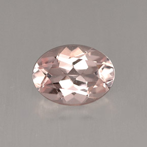 Morganita rosa natural 0,71ct, corte oval, VVS-VS