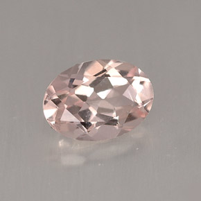 Morganita rosa natural 0,71ct, corte oval, VVS-VS