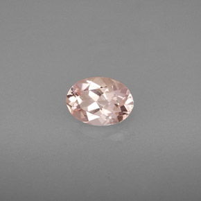 Morganita rosa natural 0,76ct, corte oval, VVS-VS