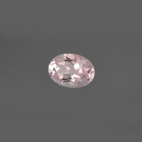 Morganita rosa claro natural 0,72ct, corte oval, VVS