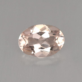 Morganita rosa natural 0,71ct, corte oval, VVS-VS