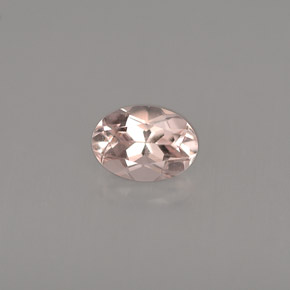 Morganita rosa natural 0,76ct, corte oval, VVS-VS