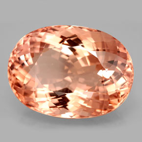 Morganita rosa natural 22,15ct, corte oval, VVS