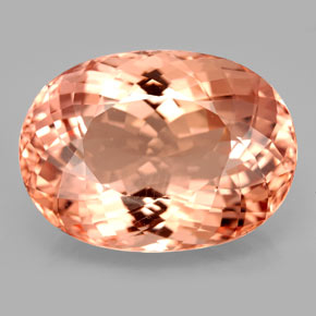 Morganita rosa natural 22,15ct, corte oval, VVS