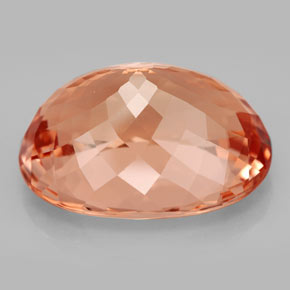Morganita rosa natural 22,15ct, corte oval, VVS