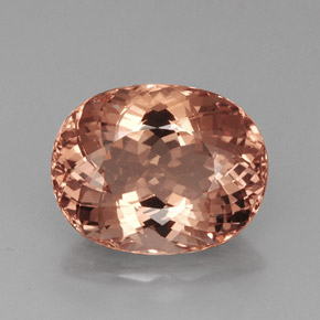 Morganita rosa natural 21,91ct, corte oval, VVS-VS
