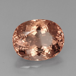 Morganita rosa natural 21,91ct, corte oval, VVS-VS
