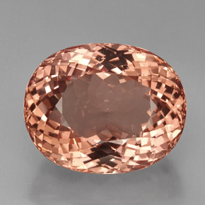 Morganita Salmão Natural 38.50ct, Corte Oval, VVS
