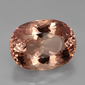 Morganita rosa natural 40,85ct, corte oval, VVS