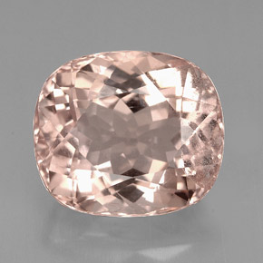 Morganita rosa natural 7,50ct, almofada cortada, VS-SI