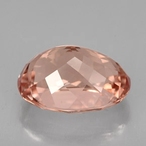 Morganita rosa natural 6,32ct, corte oval, VS