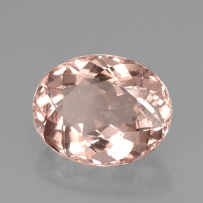Morganita rosa natural 3,77ct, corte oval, VVS-VS