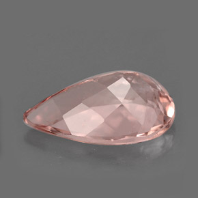 Morganita rosa natural 3,13ct, formato de pêra, VS