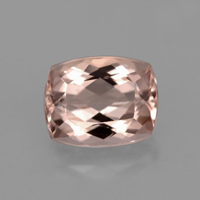 Morganita rosa natural 3,78ct, almofada cortada, VS