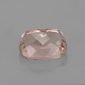 Morganita rosa natural 3,78ct, almofada cortada, VS