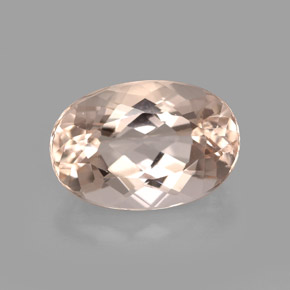 Morganita rosa natural 3,71ct, corte oval, VVS
