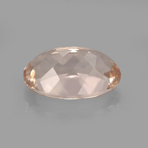 Morganita rosa natural 3,71ct, corte oval, VVS