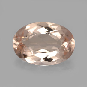 Morganita rosa natural 4,16ct, corte oval, VVS
